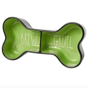 Rae Dunn Brew Gruel Halloween Dog Dish NWOB